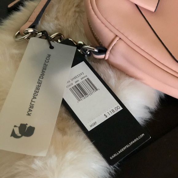 Karl Lagerfeld Pink Crossbody Purse - Picture 6 of 8